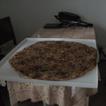 Family sized pizza or for one admin. Cost 40 euros.