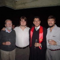 from left to right , my deceased grandpa, me, my step brother, and my father