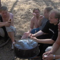 Daic, Ymir, Burzan, Verac and Creldin, camping with fireplace