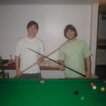 Mauro, Lauro and the new member of our family...........yes,yes the snooker table :D
