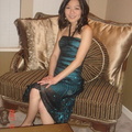 Me in my pretty Christmas formal dress :)