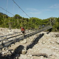 Heaphy Track - extreme river crossing (beware the raging torrent)