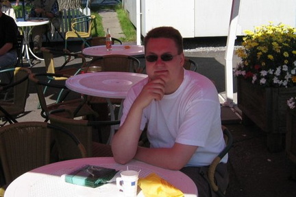 Some coffee at Savonlinna, summer 2004