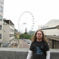 London eye in background, some idiot in the front