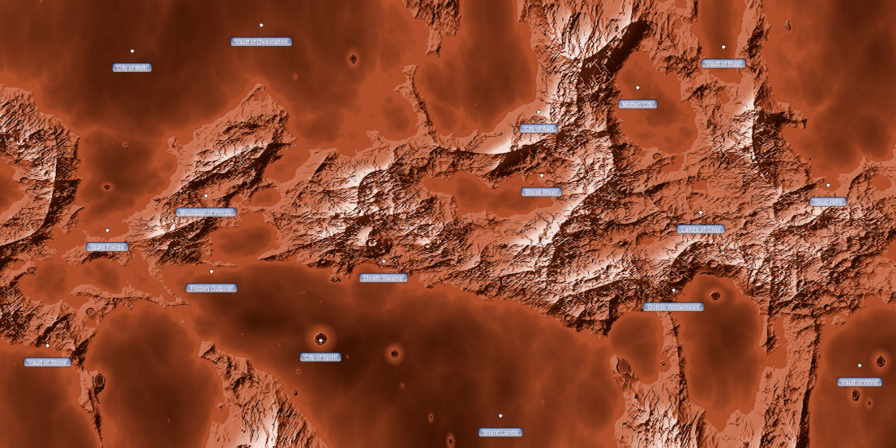 Surface map of Aythzilla.