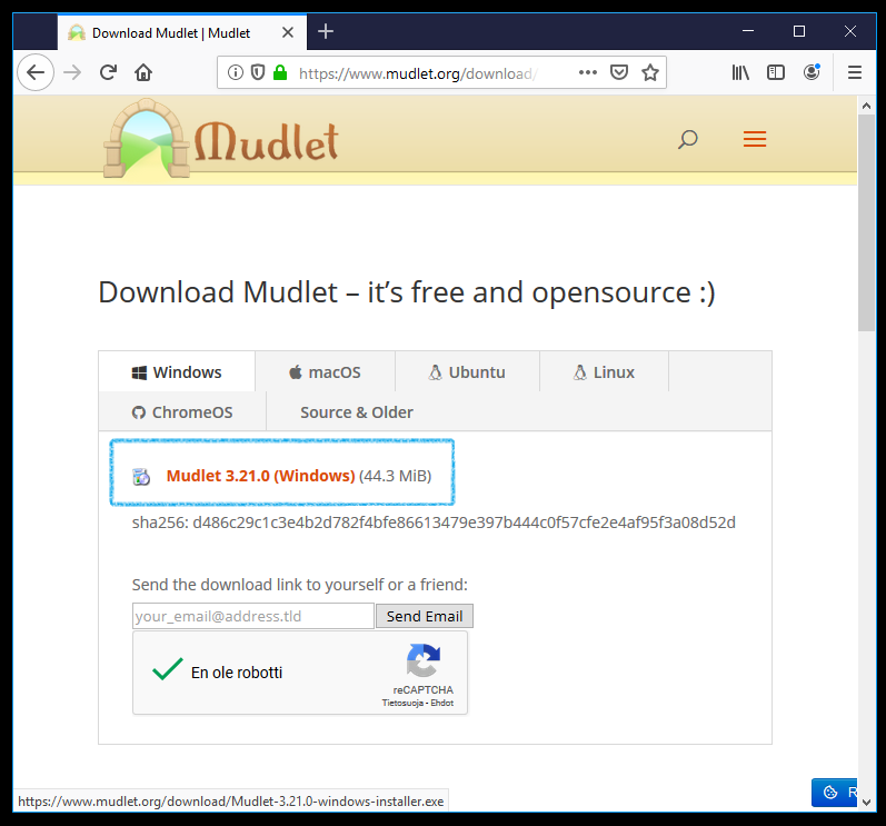 Download Mudlet the MUD client